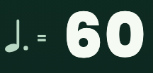 Dotted-quarter tempo unit beside 60 BPM.